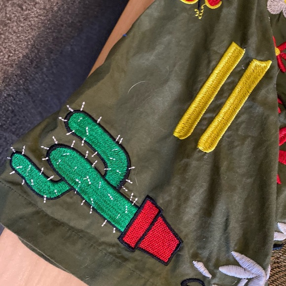 Adidas X Pharrell Williams camp embroidered cotton button up shirt - Picture 15 of 16